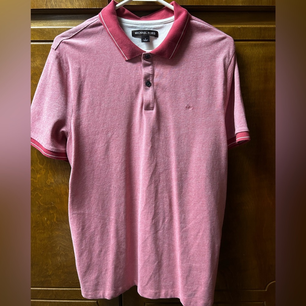 Michael Kors Pink Collar Polo